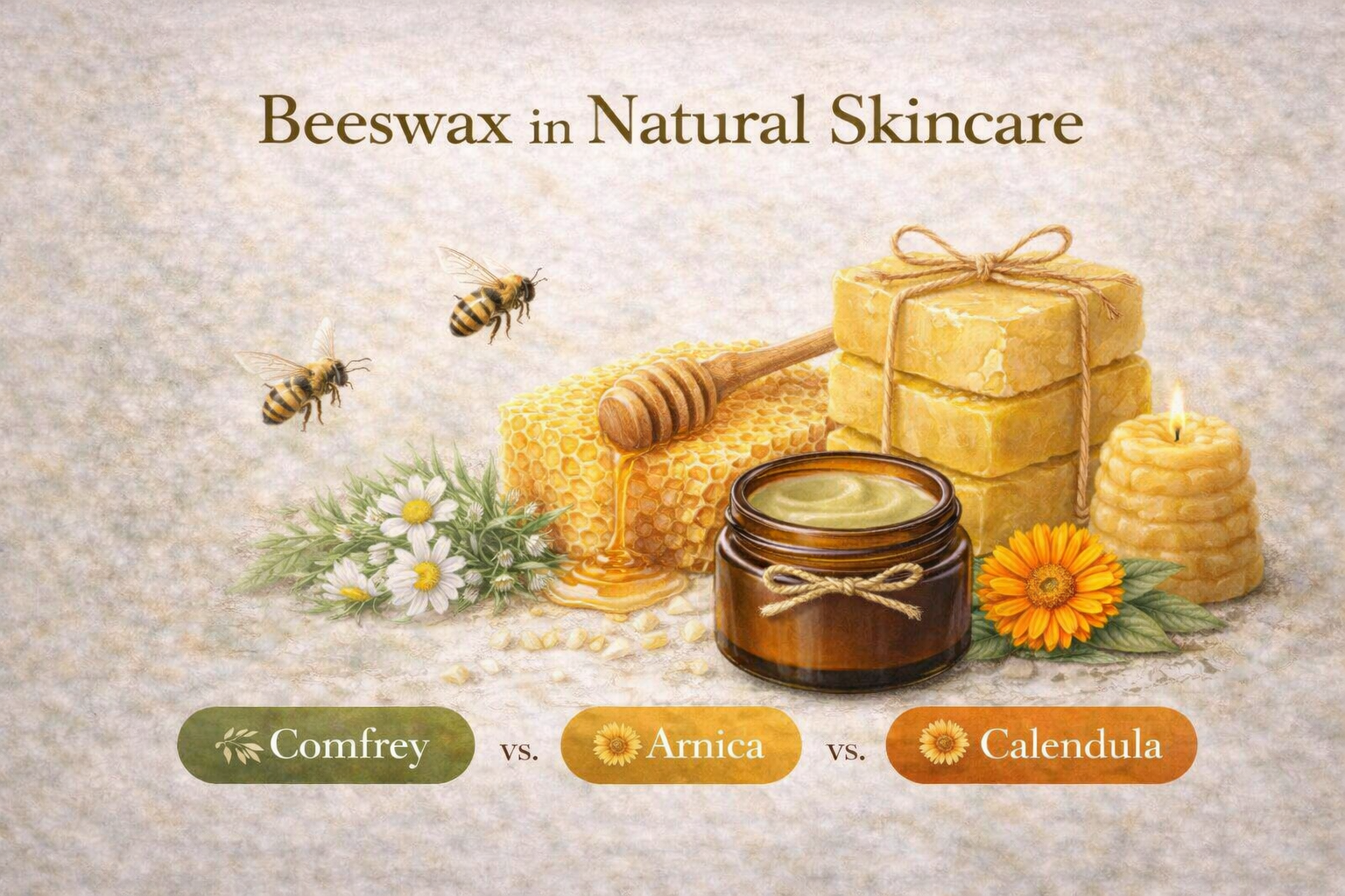 Beeswax in Natural Skincare: Structure, Protection & Stability