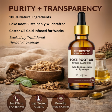 Poke Root Infused Castor Oil or Jojoba