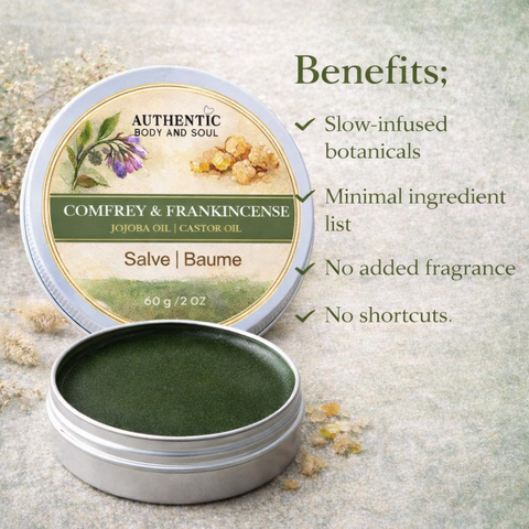 Comfrey, Castor Oil & Frankincense Botanical Salve