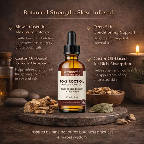 Poke Root Infused Castor Oil or Jojoba